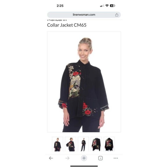 Vtg Moonlight Jacket ASIAN GARDEN The Total Look Women Sz M Made USA - Picture 11 of 11